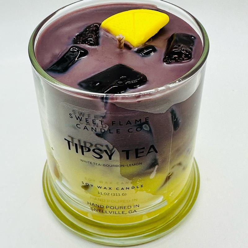 Tipsy Tea Scented Candle, Scented Candle, Mixed Drinks, Dessert Candle, Drink Candle, Long Island Ice Tea, Soy Candle, Decor