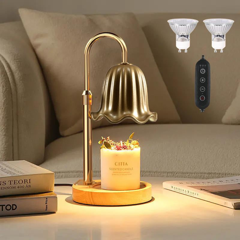 Mokasi Candle Warmer Lamp with Timer, Dimmable Wax Melt, Electric Candle Lamp for Scented Candles - Perfect Christmas and Thanksgiving Gift