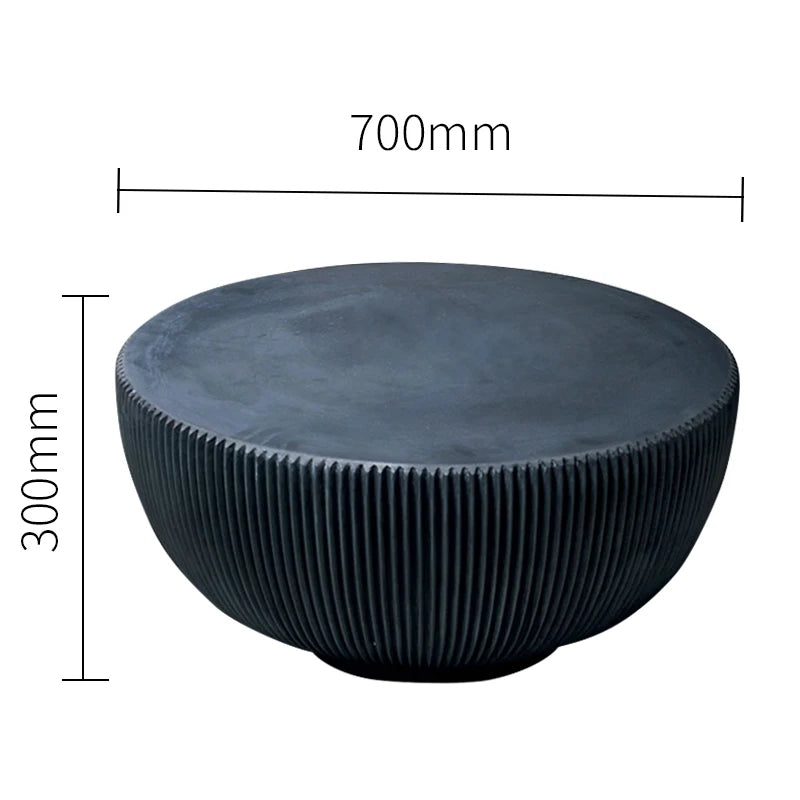 Italian Unique Design Fiberglass Concrete Tea Table High Small Coffee Tables Living Room Furniture