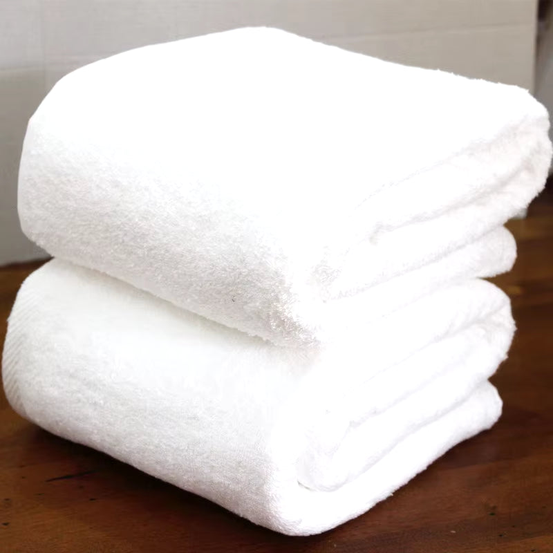 High Quality New 100% Cotton Bath Towels White Embroidery Star Hotel Luxury Bath Towel Sets Soft Hand Towel Absorbent 2020 New