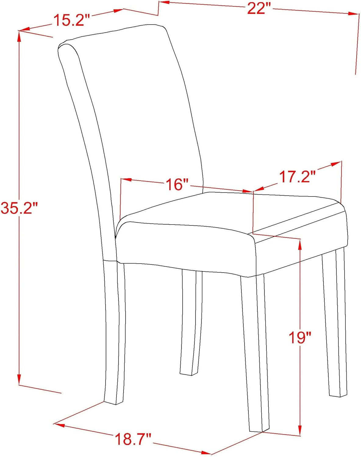 CNAB7-77-47 7 Piece Modern Dining Table Set Consist of a Rectangle Rustic Wood Wooden Table and 6 Light Sable Linen Fabric Upholstered Chairs, 36X60 Inch, Jacobean