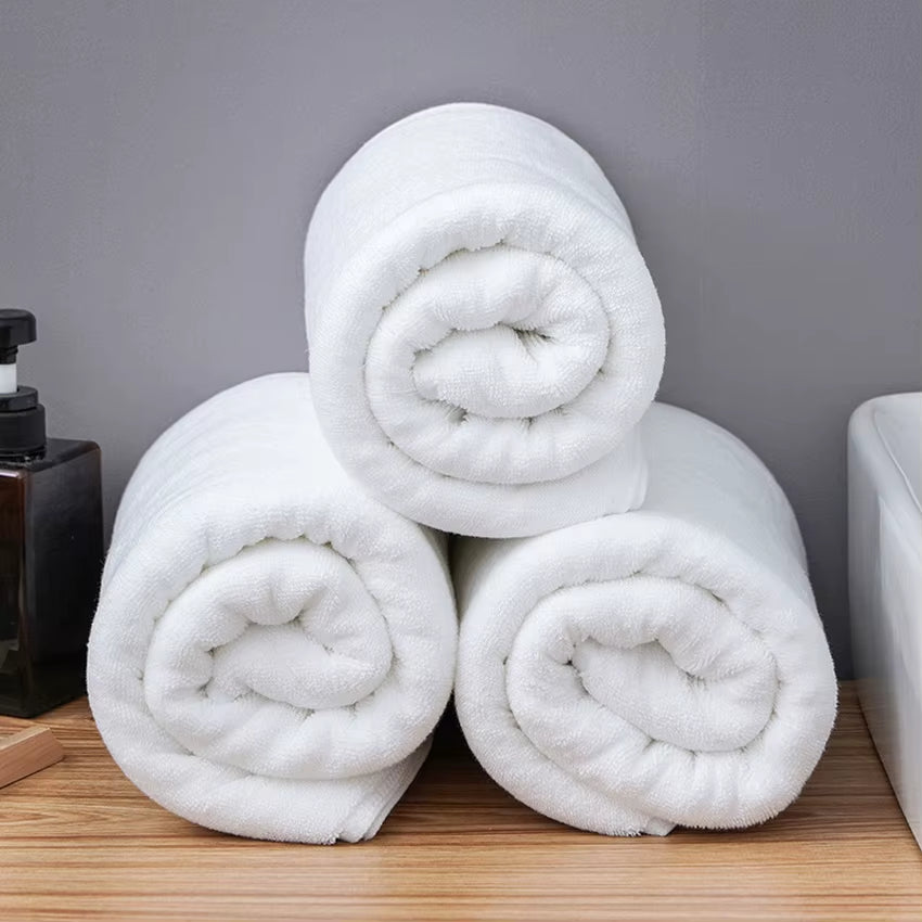 80*180/100*200Cm White Large Bath Towel Thick Cotton Shower Towels Home Bathroom Hotel Adults Toalha De Banho Serviette De Bain