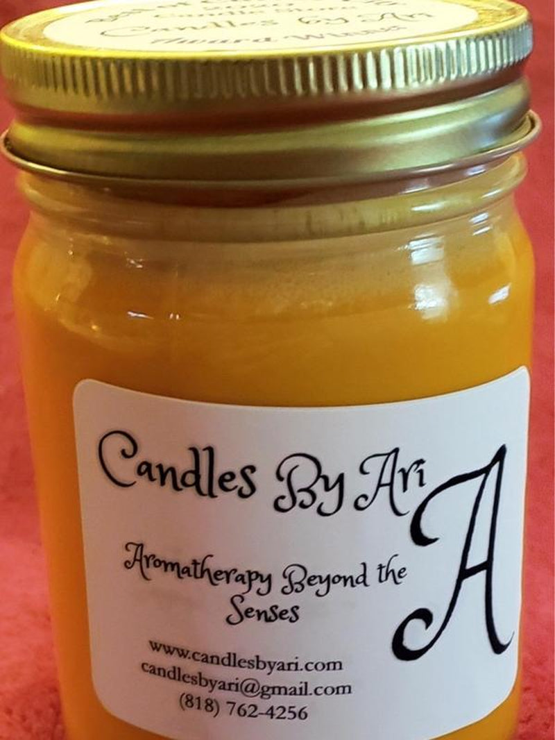 Orange Creativity & Energy Affirmation Aromatherapy Jar Candle Cranwood Tangerine Cinnamon