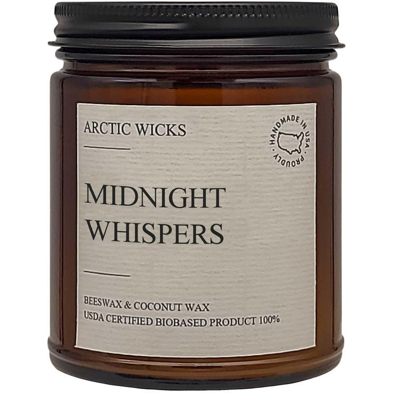 Midnight Whispers - 9Oz Coconut & Beeswax Non-Toxic Candles