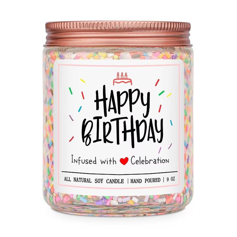 Birthday Candles Gifts for Her and Him, Birthday Gifts for Women Men, Unique Best Friend Birthday Gift Ideas -Back & Body Hurts Happy Birthday Candles