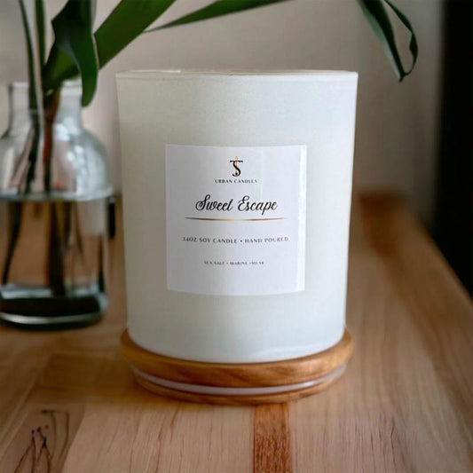 T.S Urban Candles| Scented Soy Handmade Sweet Escape Candle