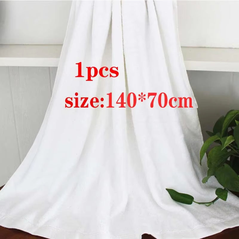 High Quality New 100% Cotton Bath Towels White Embroidery Star Hotel Luxury Bath Towel Sets Soft Hand Towel Absorbent 2020 New