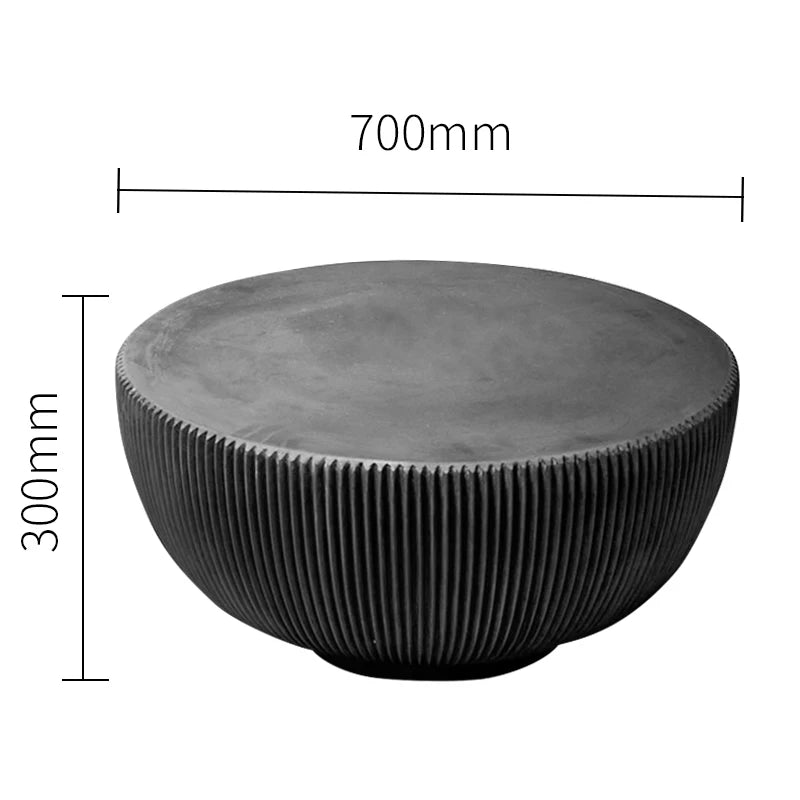 Italian Unique Design Fiberglass Concrete Tea Table High Small Coffee Tables Living Room Furniture