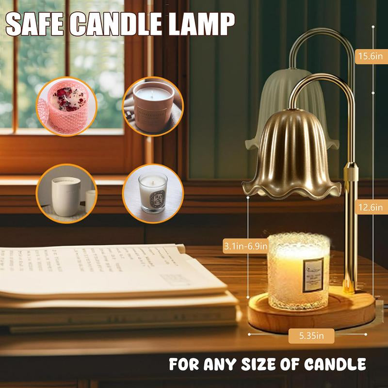 Mokasi Candle Warmer Lamp with Timer, Dimmable Wax Melt, Electric Candle Lamp for Scented Candles - Perfect Christmas and Thanksgiving Gift