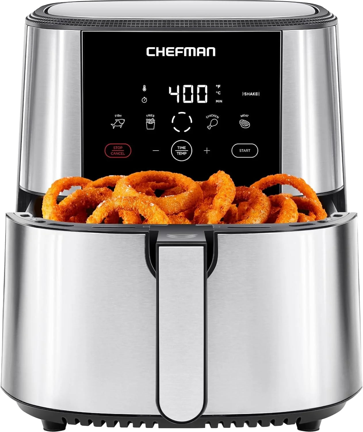 Turbofry Air Fryer W/ Digital Controls, 8 Qt Capacity - Stainless Steel, New