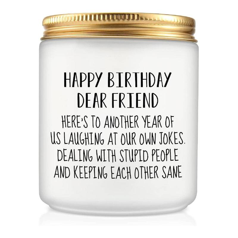 Birthday Candles Gifts for Her and Him, Birthday Gifts for Women Men, Unique Best Friend Birthday Gift Ideas -Back & Body Hurts Happy Birthday Candles