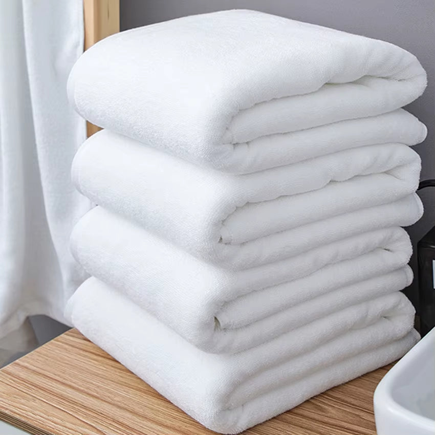 80*180/100*200Cm White Large Bath Towel Thick Cotton Shower Towels Home Bathroom Hotel Adults Toalha De Banho Serviette De Bain