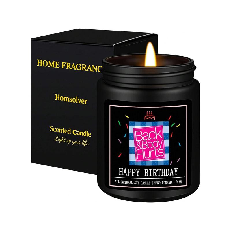 Birthday Candles Gifts for Her and Him, Birthday Gifts for Women Men, Unique Best Friend Birthday Gift Ideas -Back & Body Hurts Happy Birthday Candles